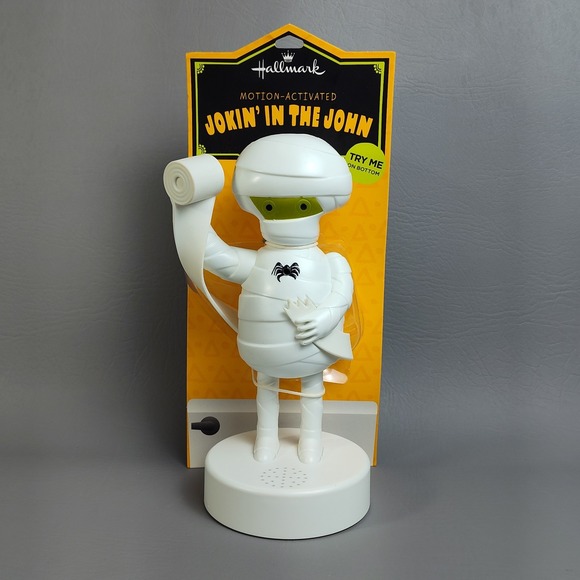 Hallmark Other - Hallmark Jokin In The John Motion Activated Talking Toilet Paper Mummy Halloween